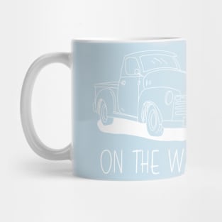 vintage car cartoon drawing Mug